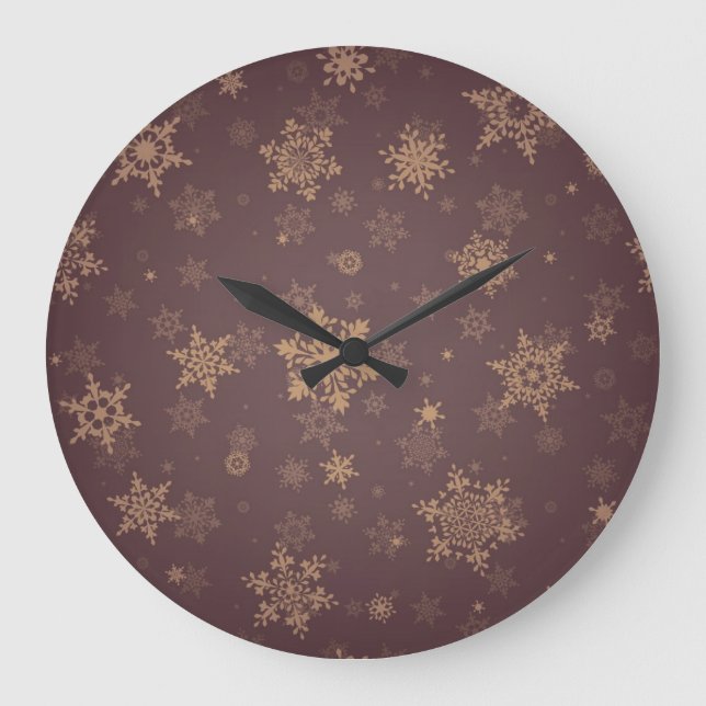 Snowflake pattern	 large clock (Front)