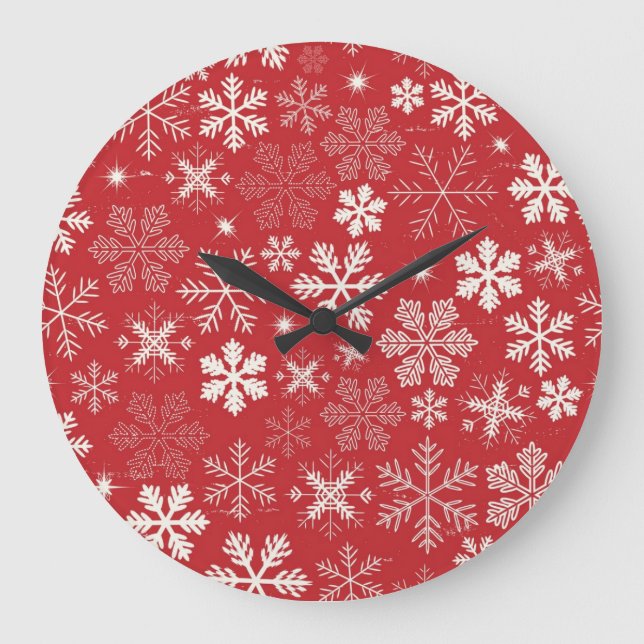 Snowflake pattern	 large clock (Front)