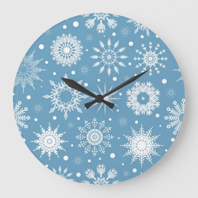 Snowflake pattern	 large clock (Front)