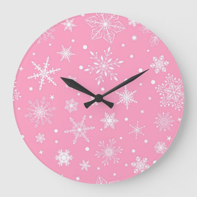Snowflake pattern	 large clock (Front)