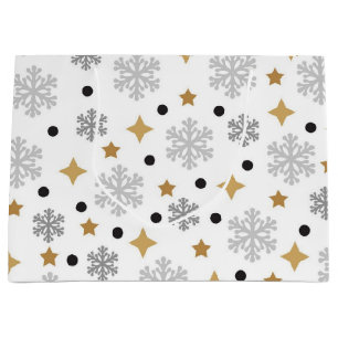 Snowflake pattern	 large gift bag