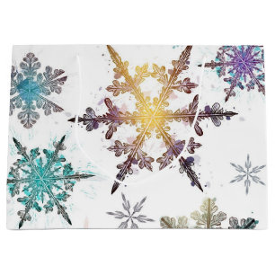 Snowflake pattern	 large gift bag