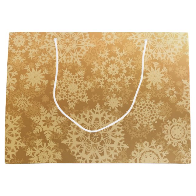 Snowflake pattern	 large gift bag (Front)