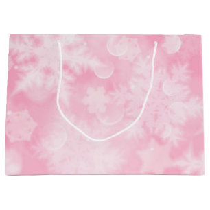 Snowflake pattern large gift bag