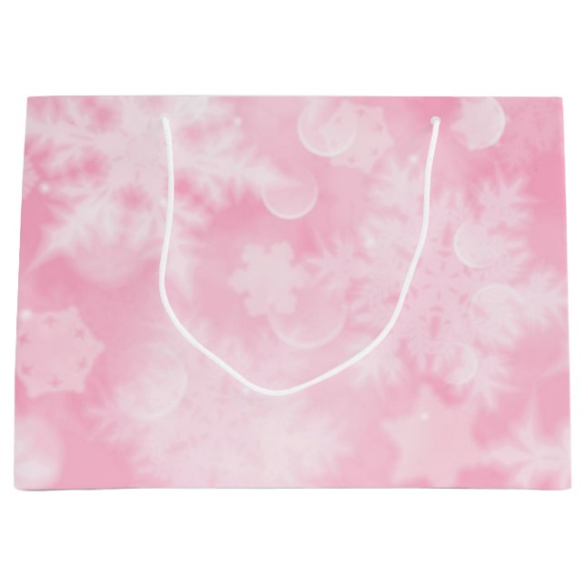 Snowflake pattern	 large gift bag (Front)