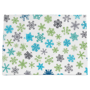 Snowflake pattern	 large gift bag