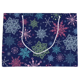 Snowflake pattern	 large gift bag