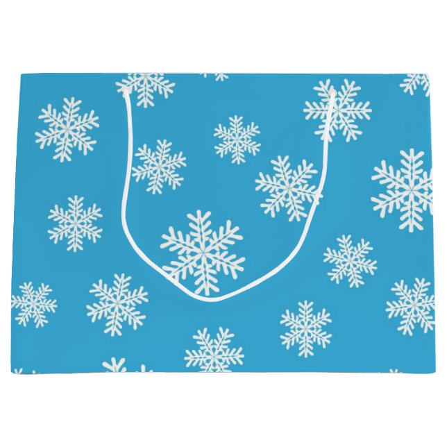 Snowflake pattern	 large gift bag (Front)