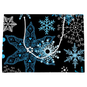 Snowflake pattern	 large gift bag