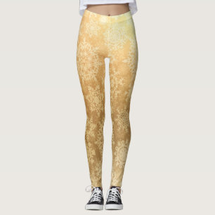Snowflake pattern leggings