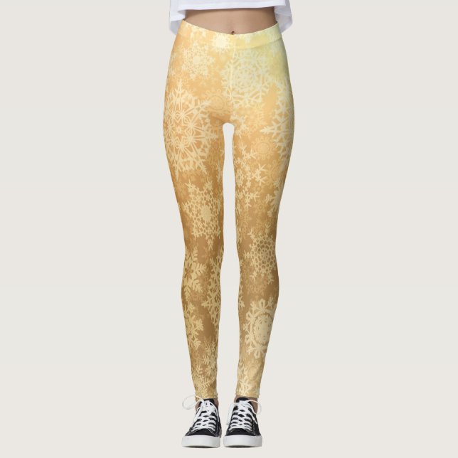 Snowflake pattern	 leggings (Front)