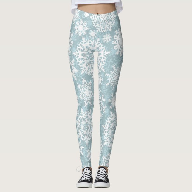 Snowflake pattern	 leggings (Front)