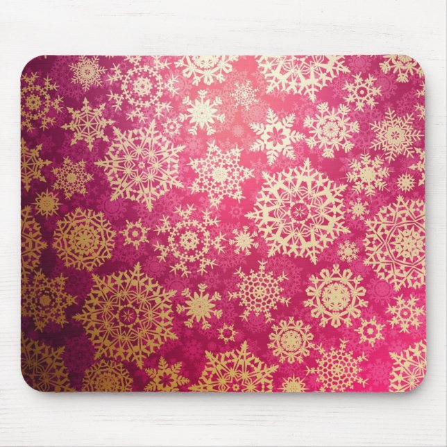 Snowflake pattern	 mouse pad (Front)