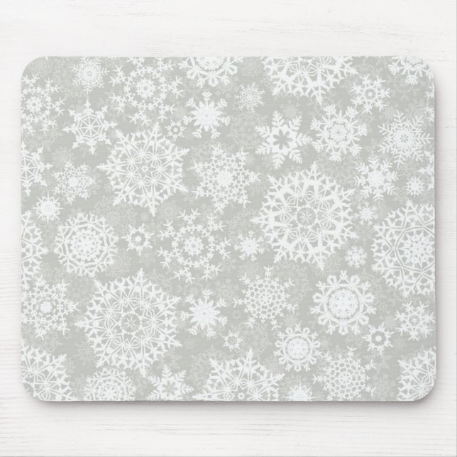 Snowflake pattern	 mouse pad (Front)