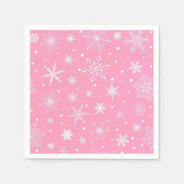 Snowflake pattern napkin (Front)