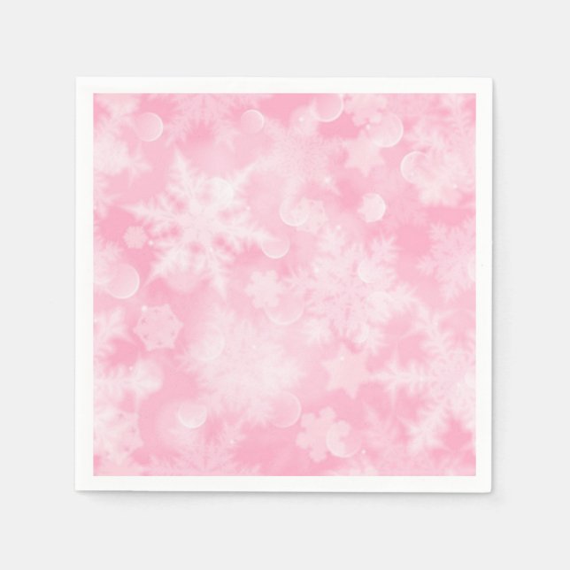 Snowflake pattern napkin (Front)