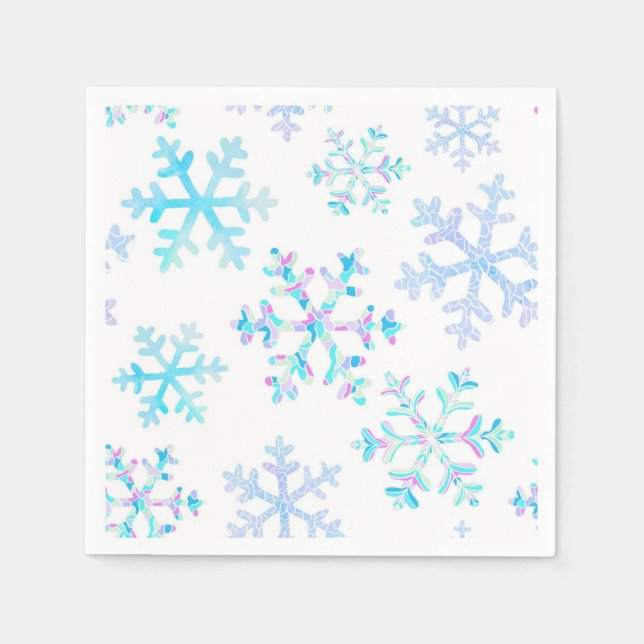 Snowflake pattern napkin (Front)