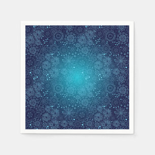 Snowflake pattern napkin