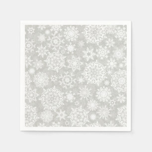 Snowflake pattern napkin