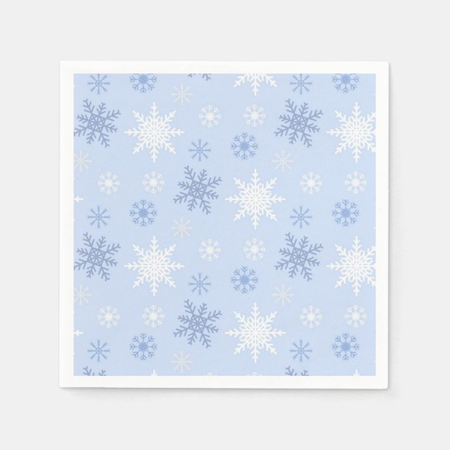 Snowflake pattern napkin (Front)