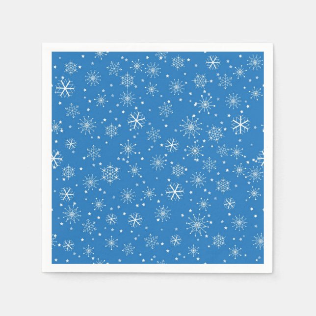 Snowflake pattern napkin (Front)