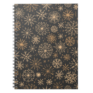 Snowflake pattern	 notebook