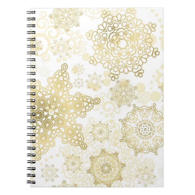 Snowflake pattern	 notebook (Front)