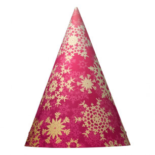 Snowflake pattern party hat