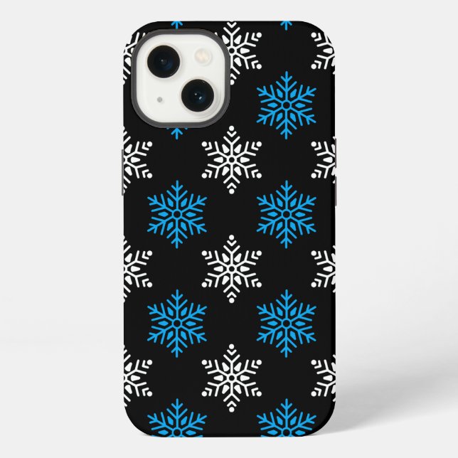  Snowflake Pattern Phone Case  (Back)