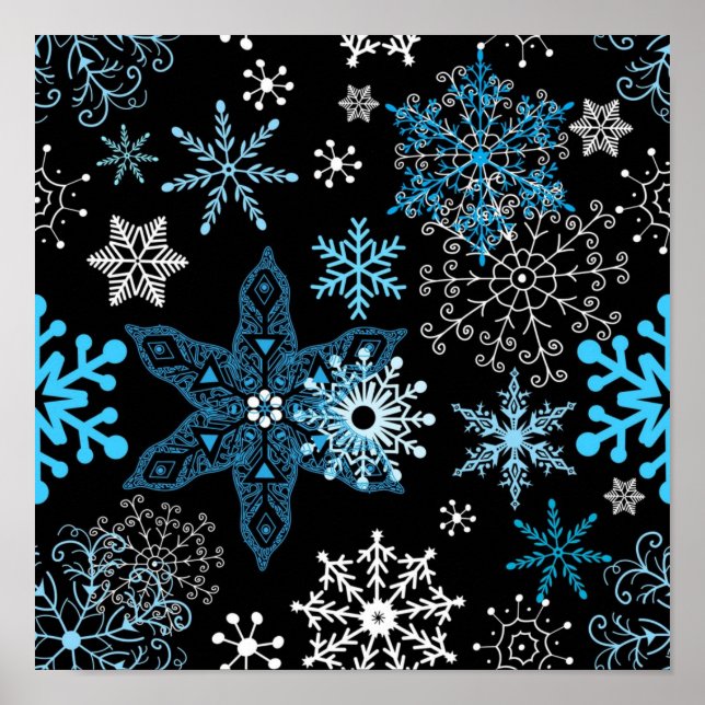 Snowflake pattern	 poster (Front)