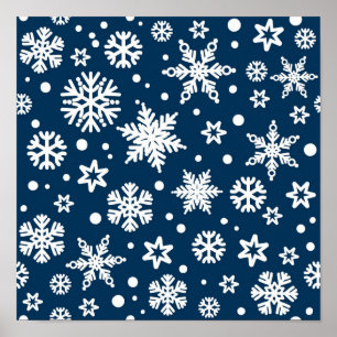 Snowflake pattern	 poster