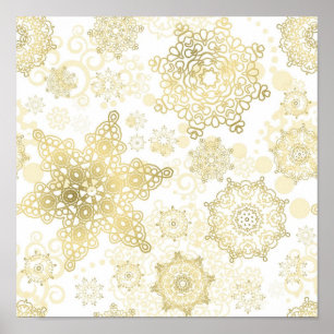 Snowflake pattern	 poster