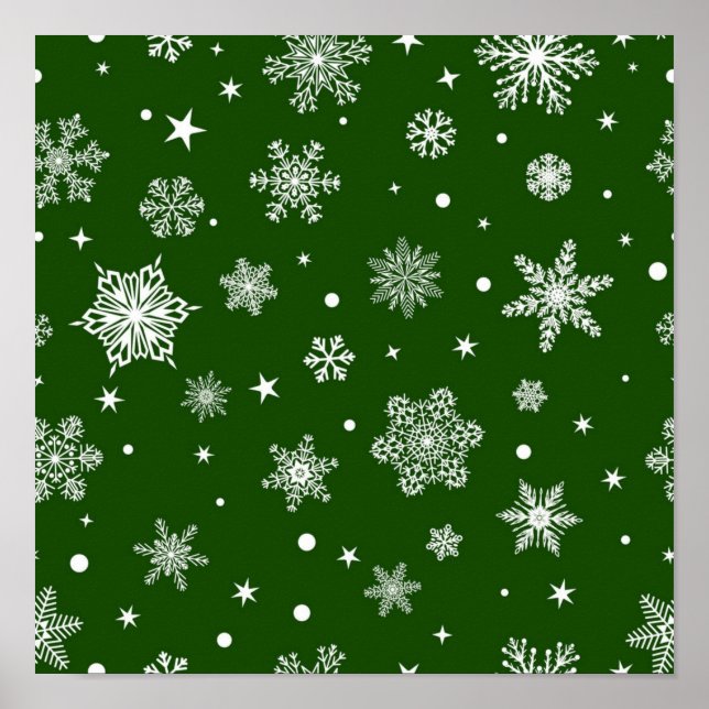 Snowflake pattern	 poster (Front)
