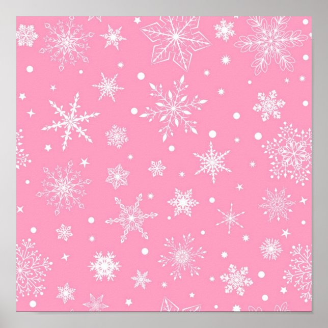Snowflake pattern	 poster (Front)