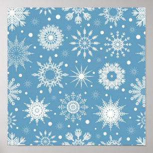 Snowflake pattern	 poster