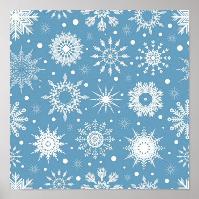 Snowflake pattern	 poster (Front)