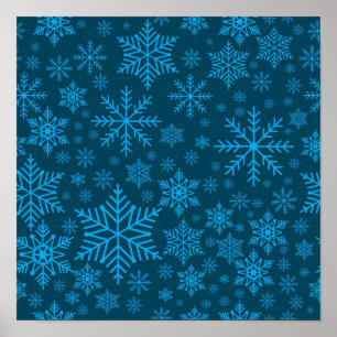 Snowflake pattern	 poster