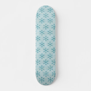 Snowflake pattern skateboard