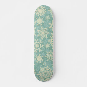 Snowflake pattern skateboard