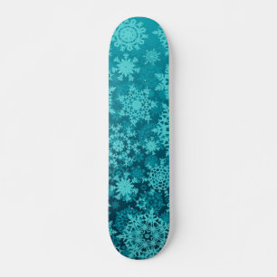 Snowflake pattern skateboard