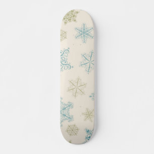 Snowflake pattern skateboard