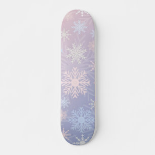 Snowflake pattern skateboard