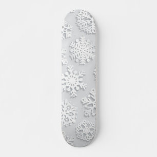 Snowflake pattern skateboard