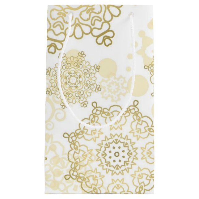 Snowflake pattern	 small gift bag (Front)