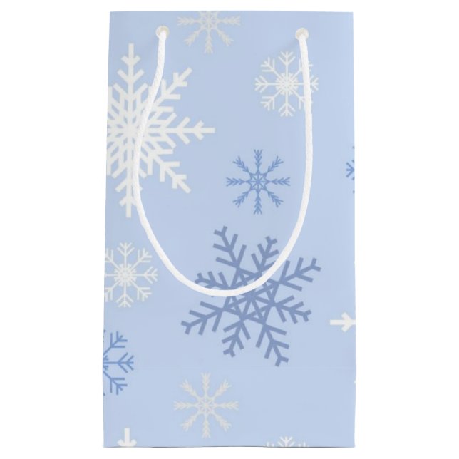 Snowflake pattern	 small gift bag (Front)