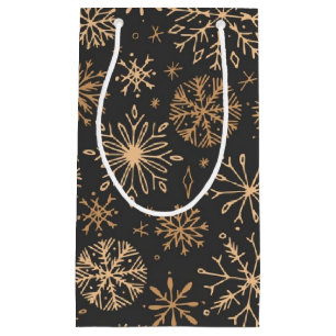 Snowflake pattern small gift bag