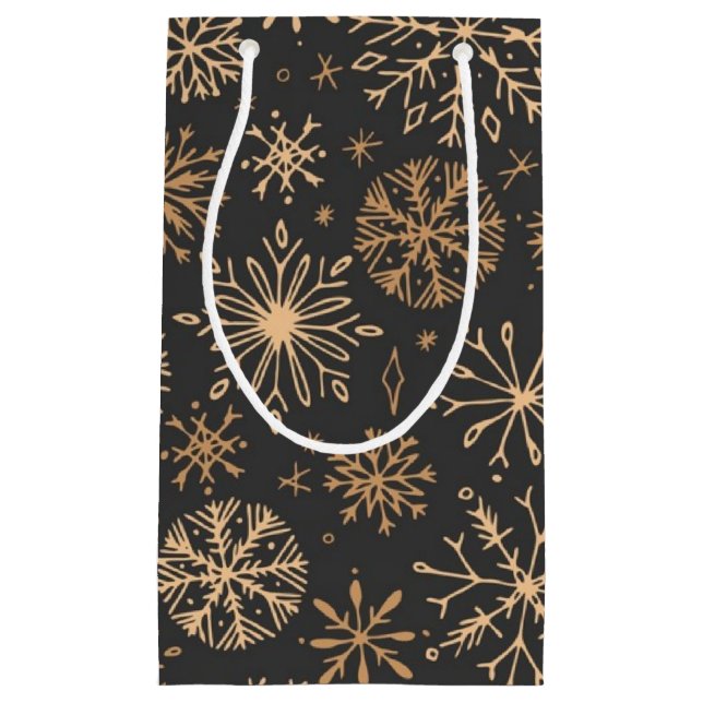 Snowflake pattern	 small gift bag (Front)