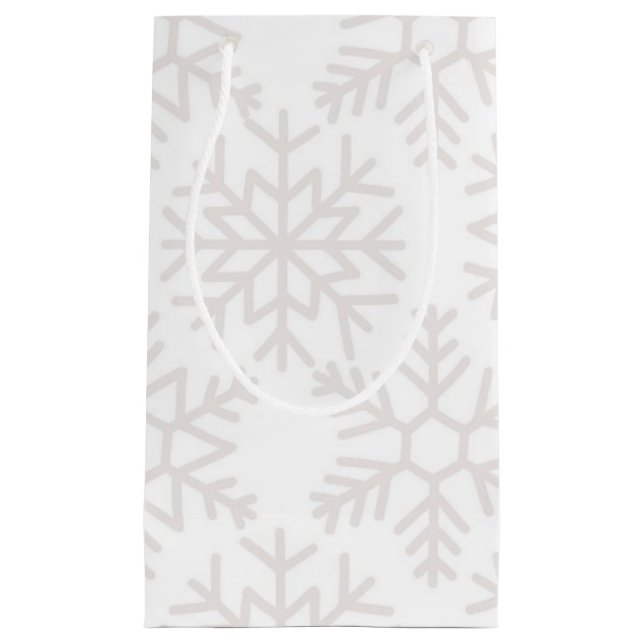 Snowflake pattern	 small gift bag (Front)