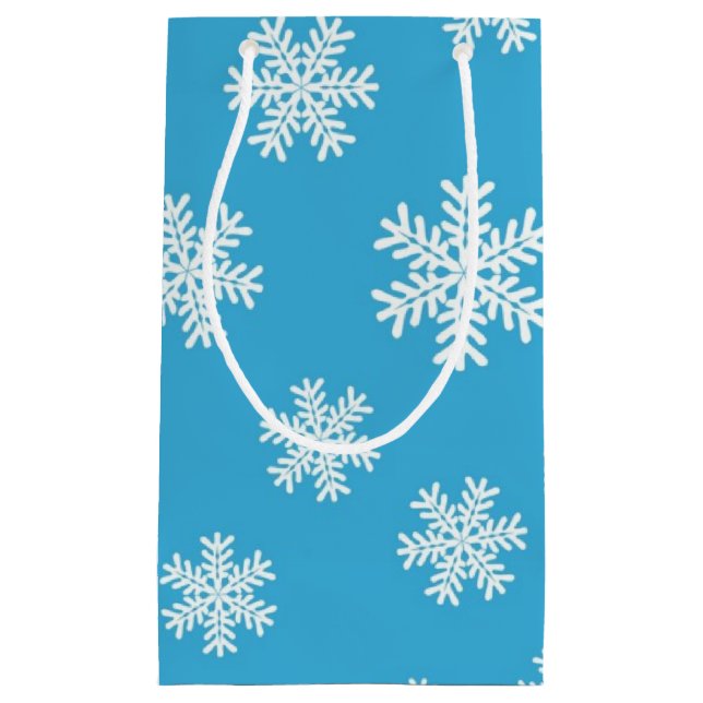 Snowflake pattern	 small gift bag (Front)