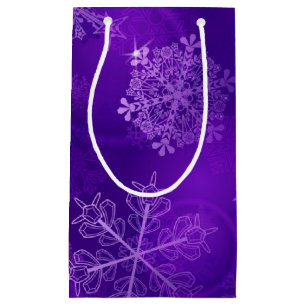 Snowflake pattern small gift bag